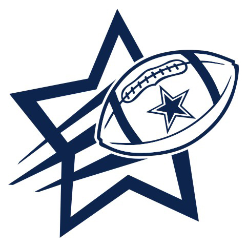 Dallas Cowboys Football Goal Star logo iron on paper